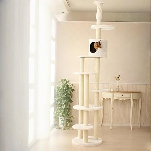 2段式キャットケージ キャットタワー お洒落 ホワイトシャビー